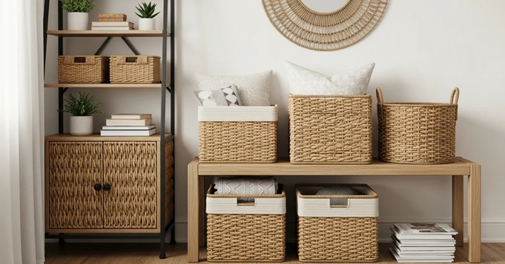 Woven Baskets for Rustic Storage
