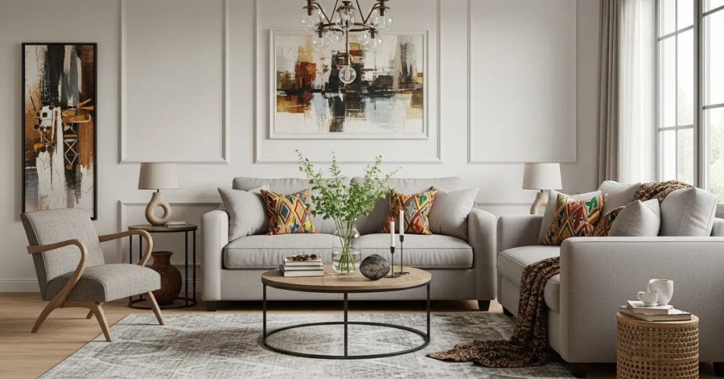 Maintaining an Evergreen Afrohemian Living Room