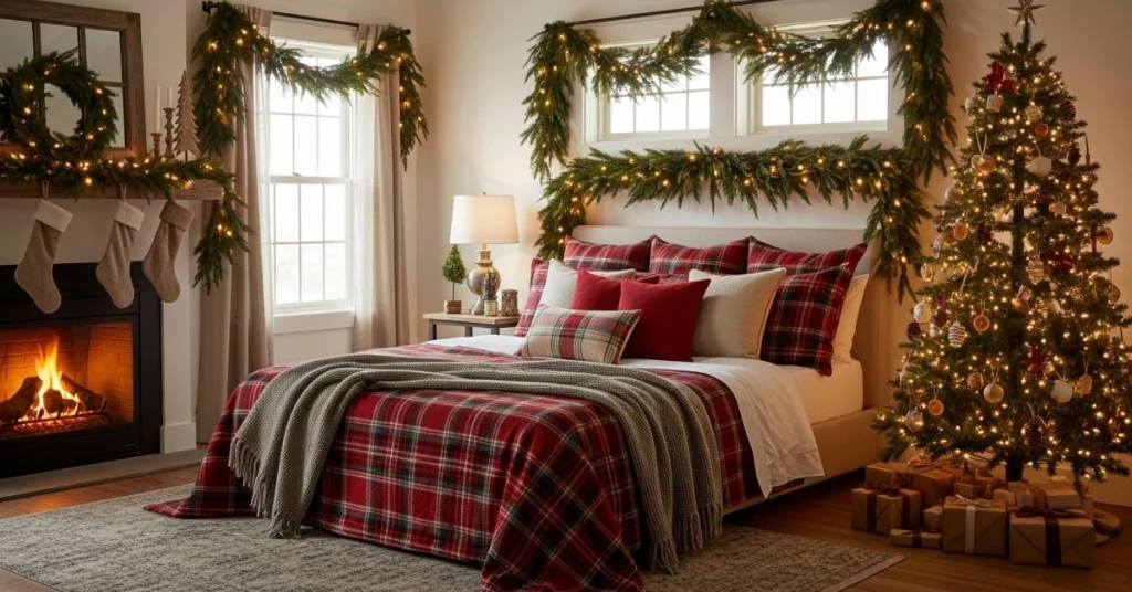Rustic Elegance Christmas Bedroom Inspirations