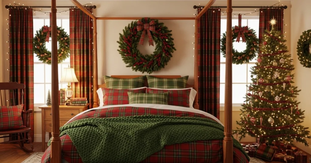 Classic Holiday Christmas Bedroom Inspirations