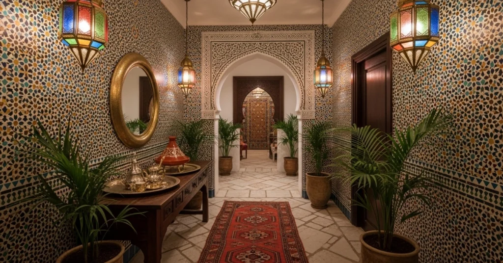 Use Patterned Wallpaper