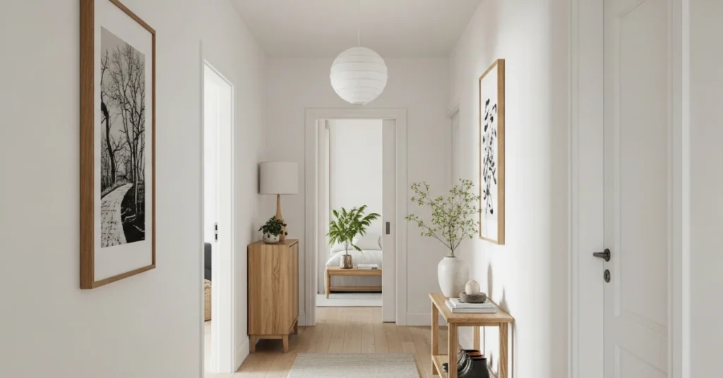 Key Characteristics of a Japandi Hallway