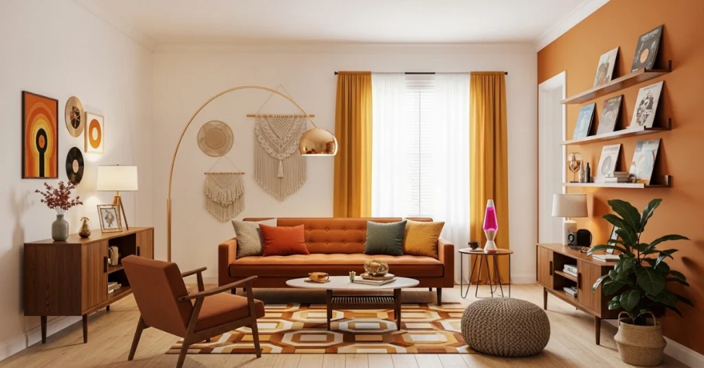 Living Room: Creating a Retro-Chic Hub