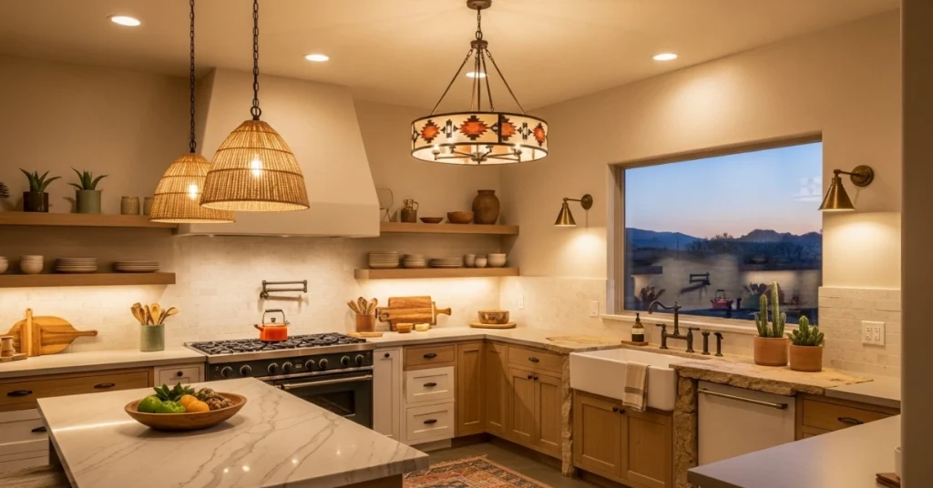 Desert Kitchen Design Ideas: Lighting Ideas