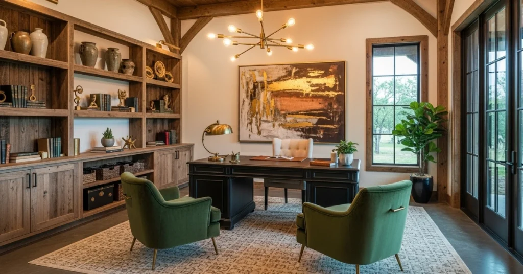 Rustic Luxe Office
