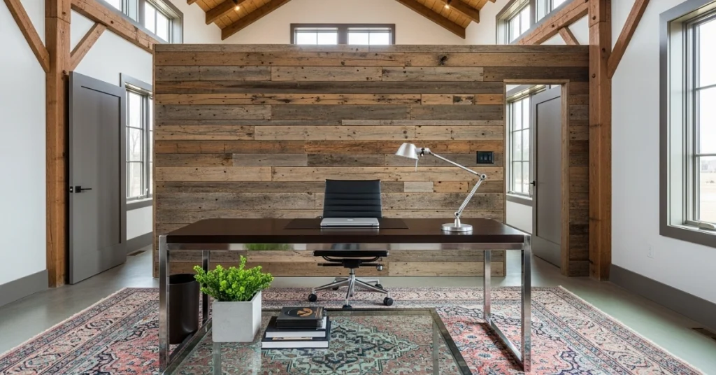 The Balance of Elements Barndominium Office