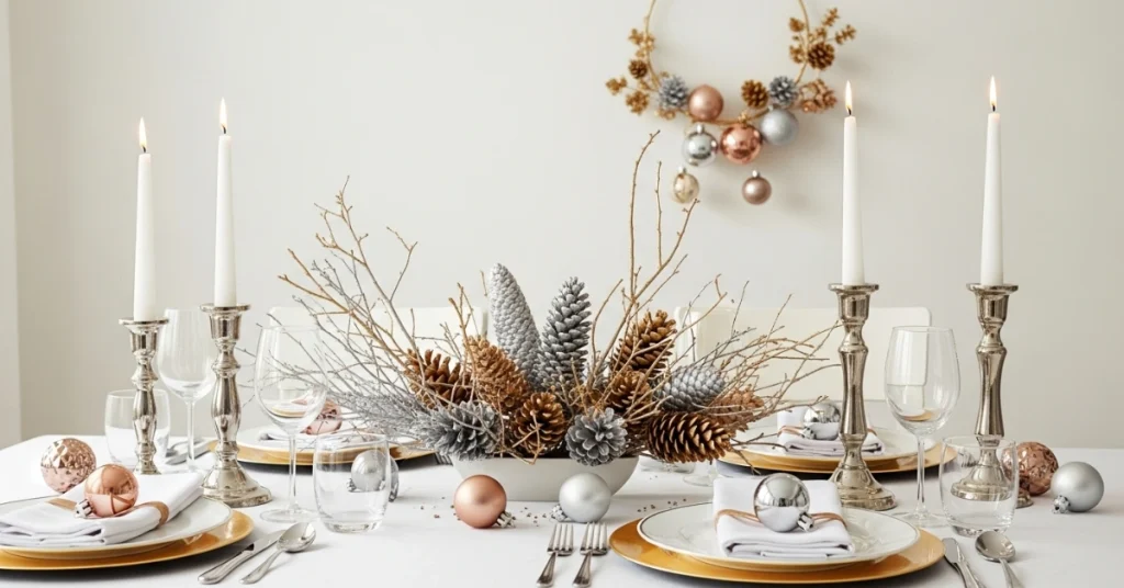 Metallic Accents for Glamour