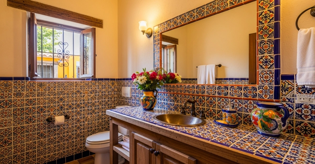 25 Vibrant Mexican Bathroom Ideas to Love