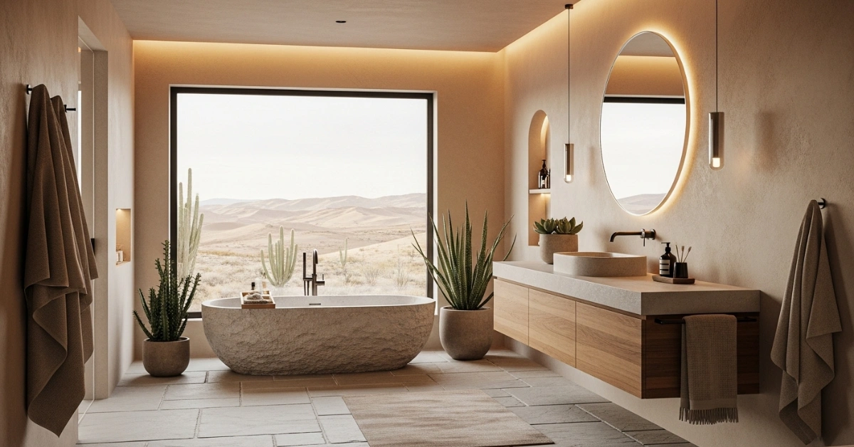 25 Stunning Desert Bathroom Designs