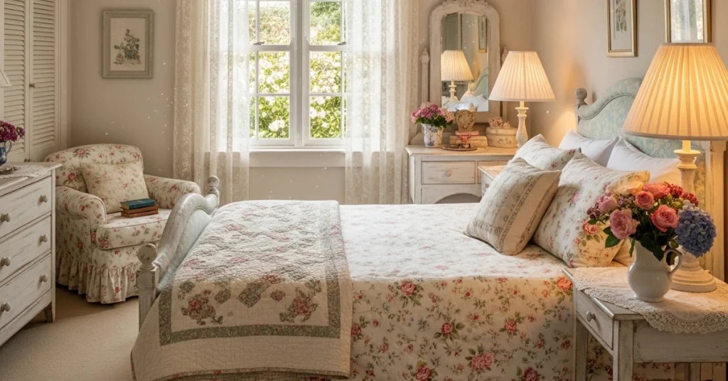 English Cottage grown woman bedroom