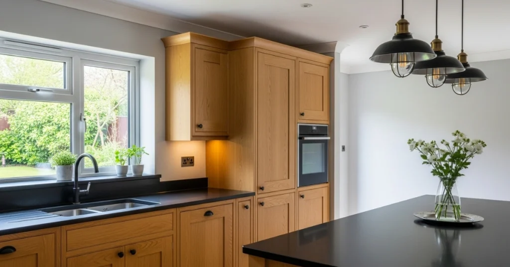 Black Granite or Matte Black Quartz