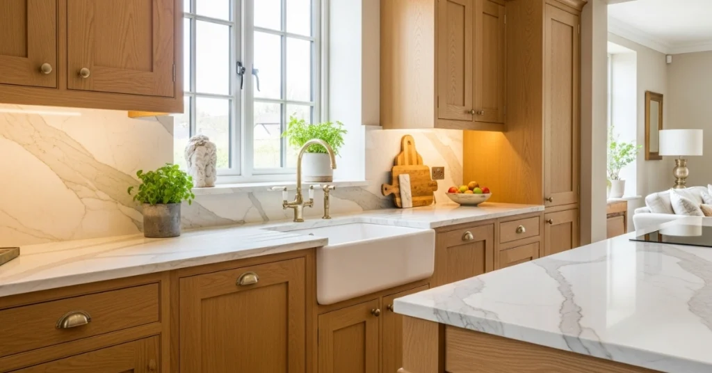 Marble or Marble-Look Quartz