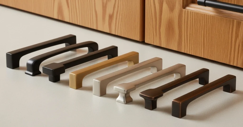 Modern Hardware Ideas for Honey Oak Kitchen Cabinets