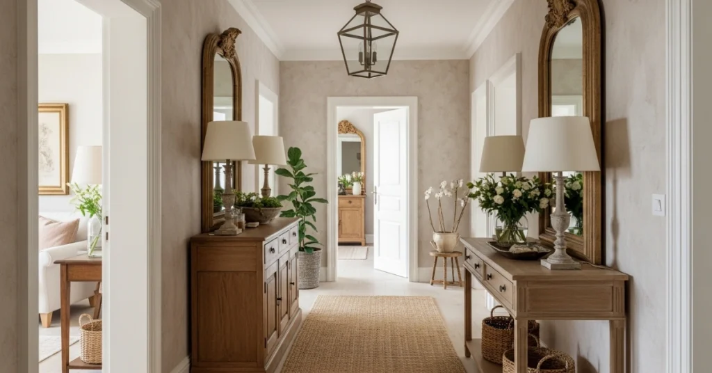 Bringing It All Together in a French Country hallway