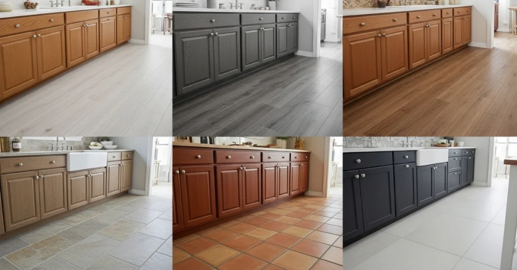 Best Flooring for Honey Oak Kitchen Cabinets