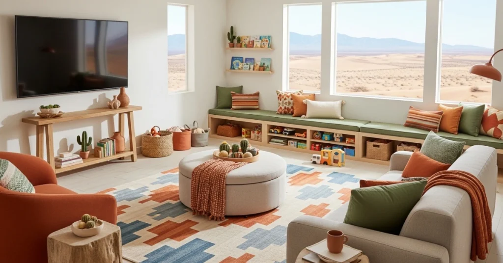 Kid-Friendly Desert Living Rooms