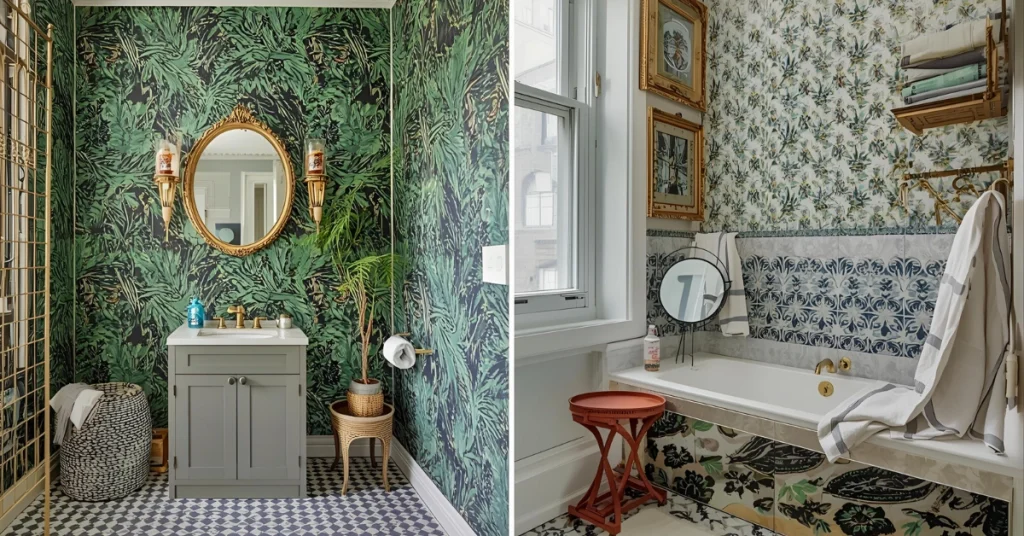 Real-Life Maximalist Bathroom Examples