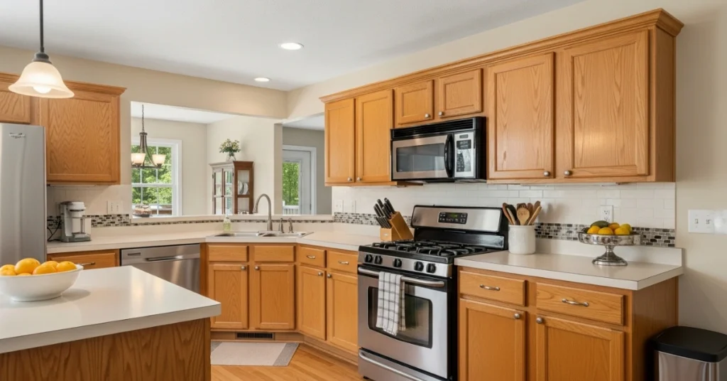 Beautiful Honey Oak Kitchen Cabinets Ideas for Modern Homes