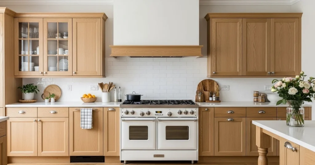 Natural Wood Kitchen Cabinets