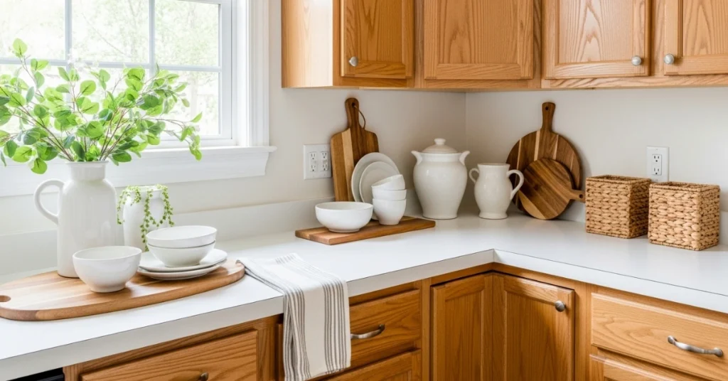 How to Decorate a Kitchen with Honey Oak Cabinets