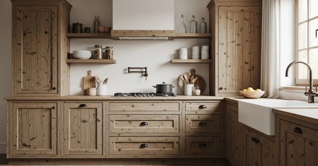 4. Rustic Reclaimed Pine