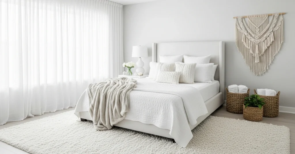 All-White grown woman bedroom ideas
