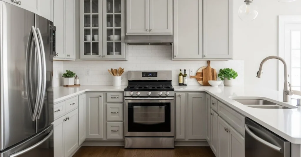 Why Light Gray Kitchen Cabinets Steal the Show in Today's Homes